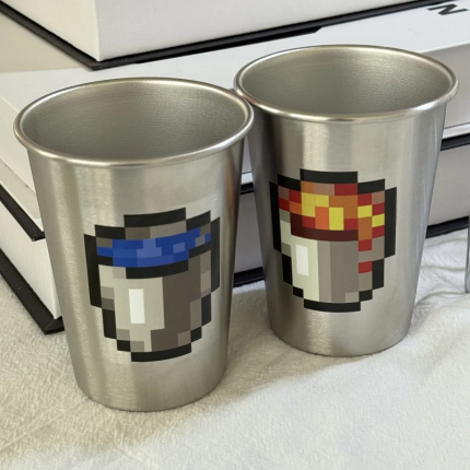 Cartoon 304 Stainless Steel Toothbrush Cup - Minimalist Bathroom Couple Set