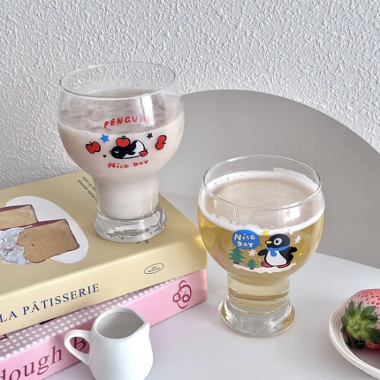 Penguin Craft Beer Glass - Creative Wheat Beer Cup for Home