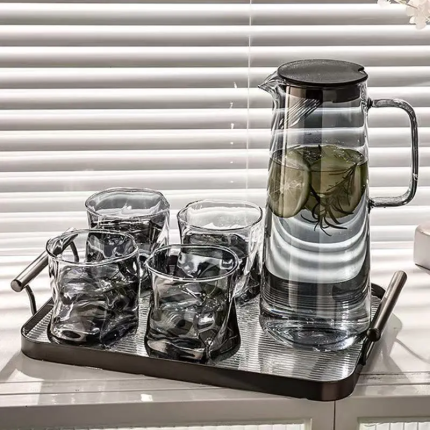 Nordic Heat-resistant Water Pitcher Set - Large Capacity Home Drinkware