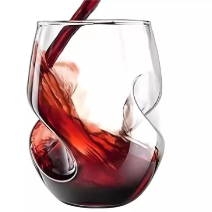 Thumb Twist Glass Cup - Heat-resistant Beverage & Beer Glass